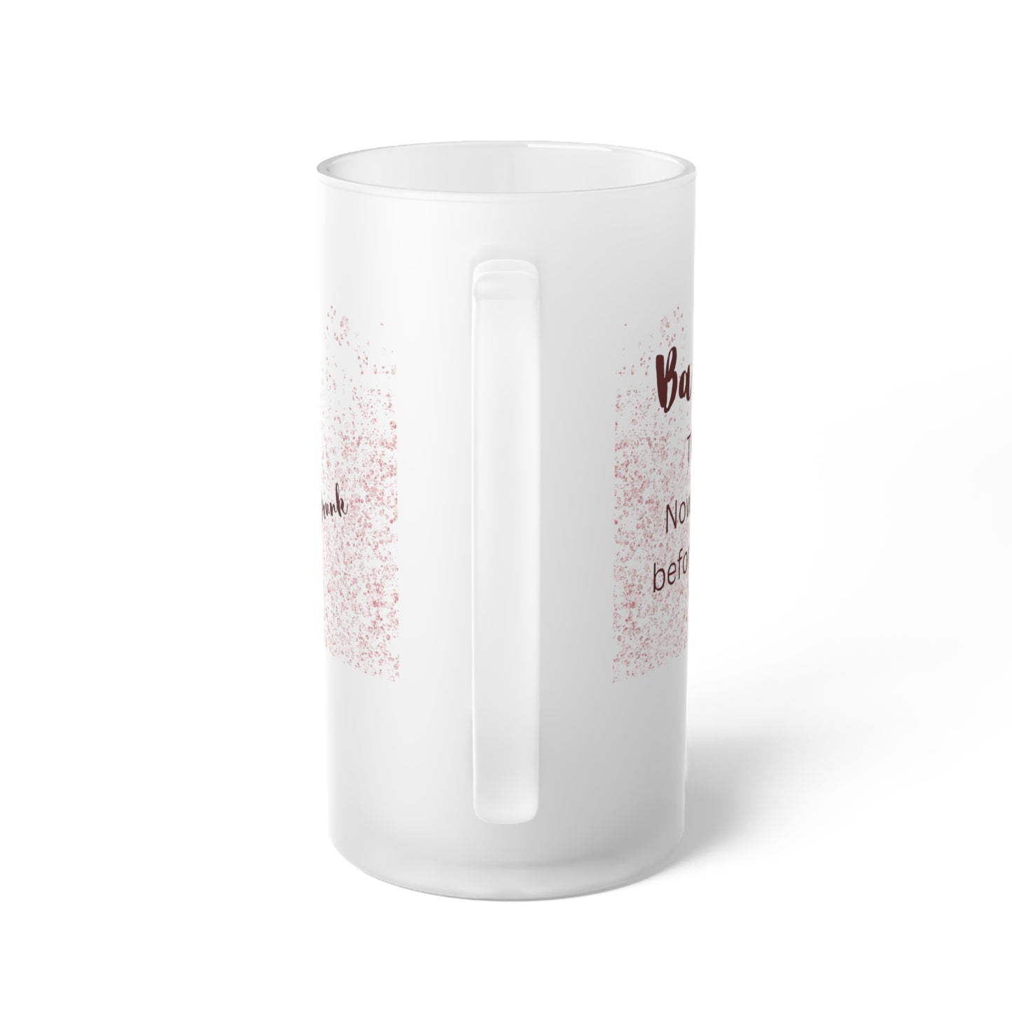 Ba Humbug 16oz Frosted Glass Beer Mug