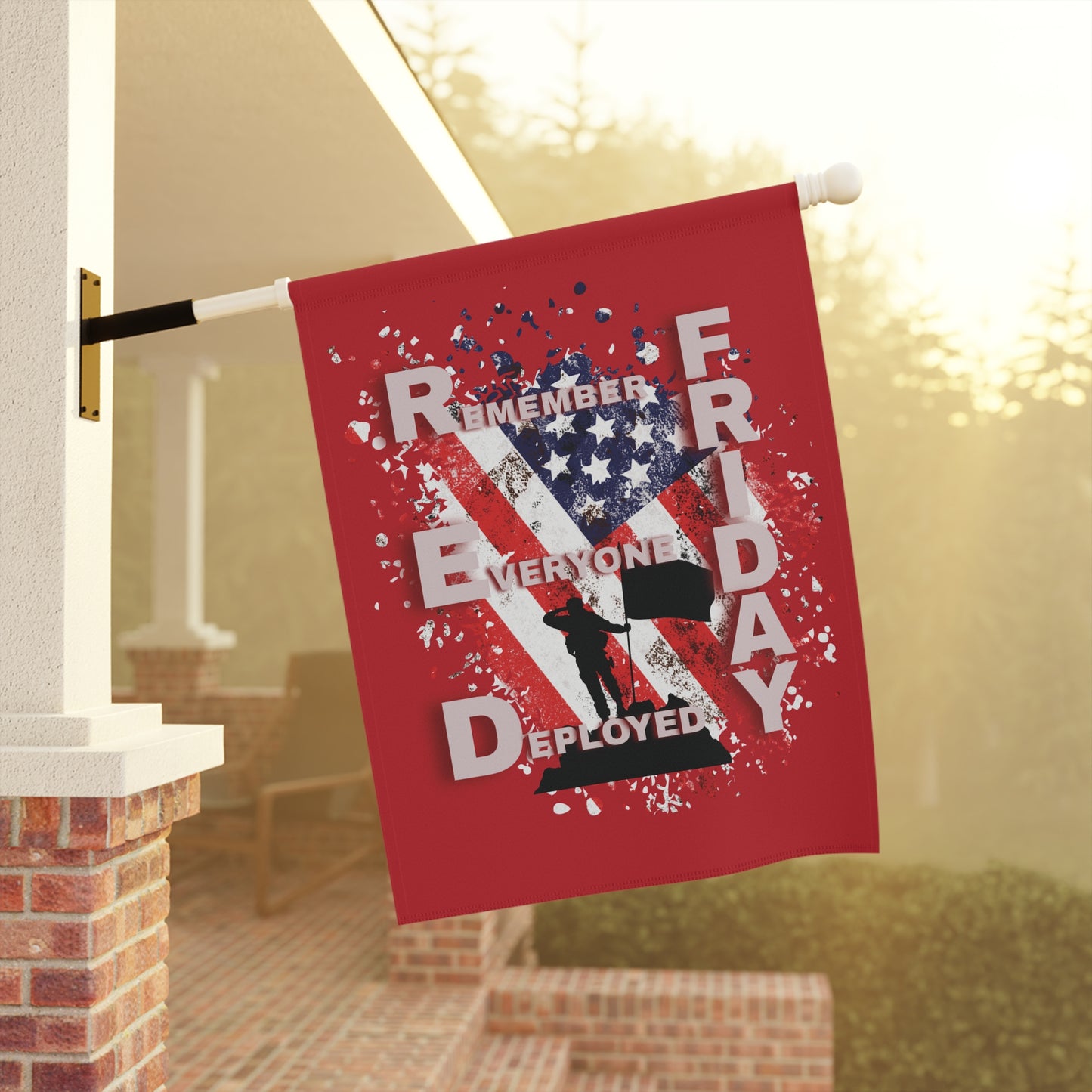 R.E.D. Friday Flags for our soldiers that are over sees.