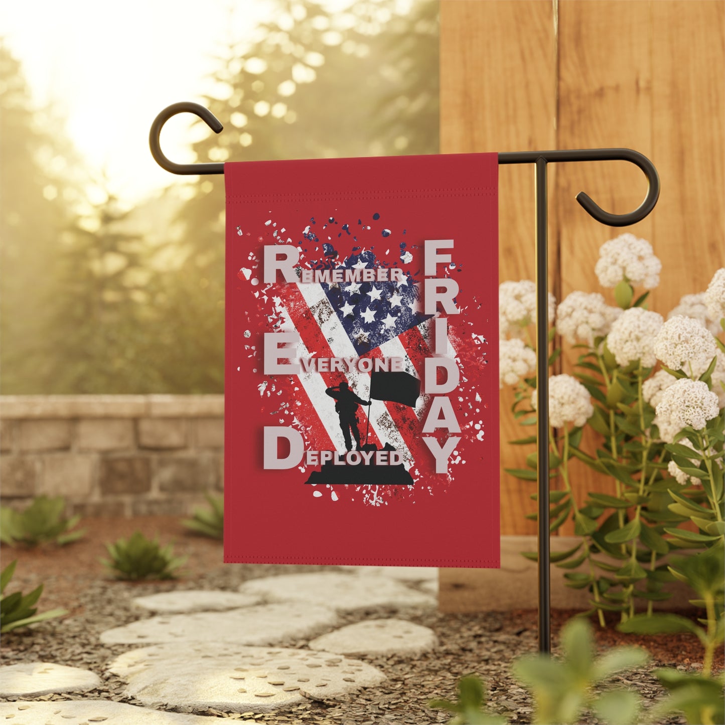 R.E.D. Friday Flags for our soldiers that are over sees.