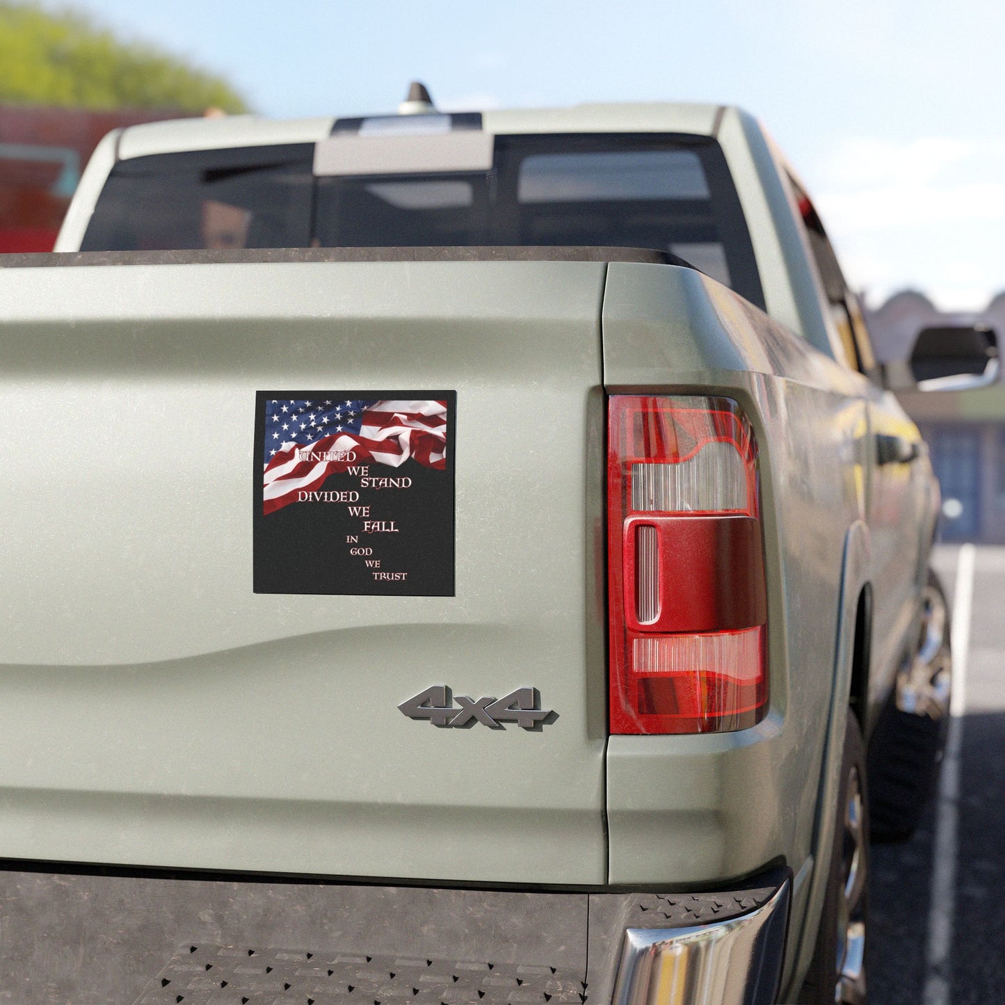 United We Stand Divided We Fall In God We Trust Car Magnets