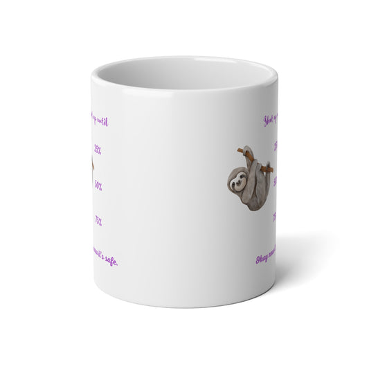 Sloth Jumbo Mug, 20oz