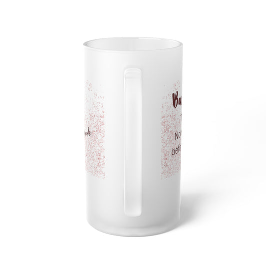 Ba Humbug 16oz Frosted Glass Beer Mug