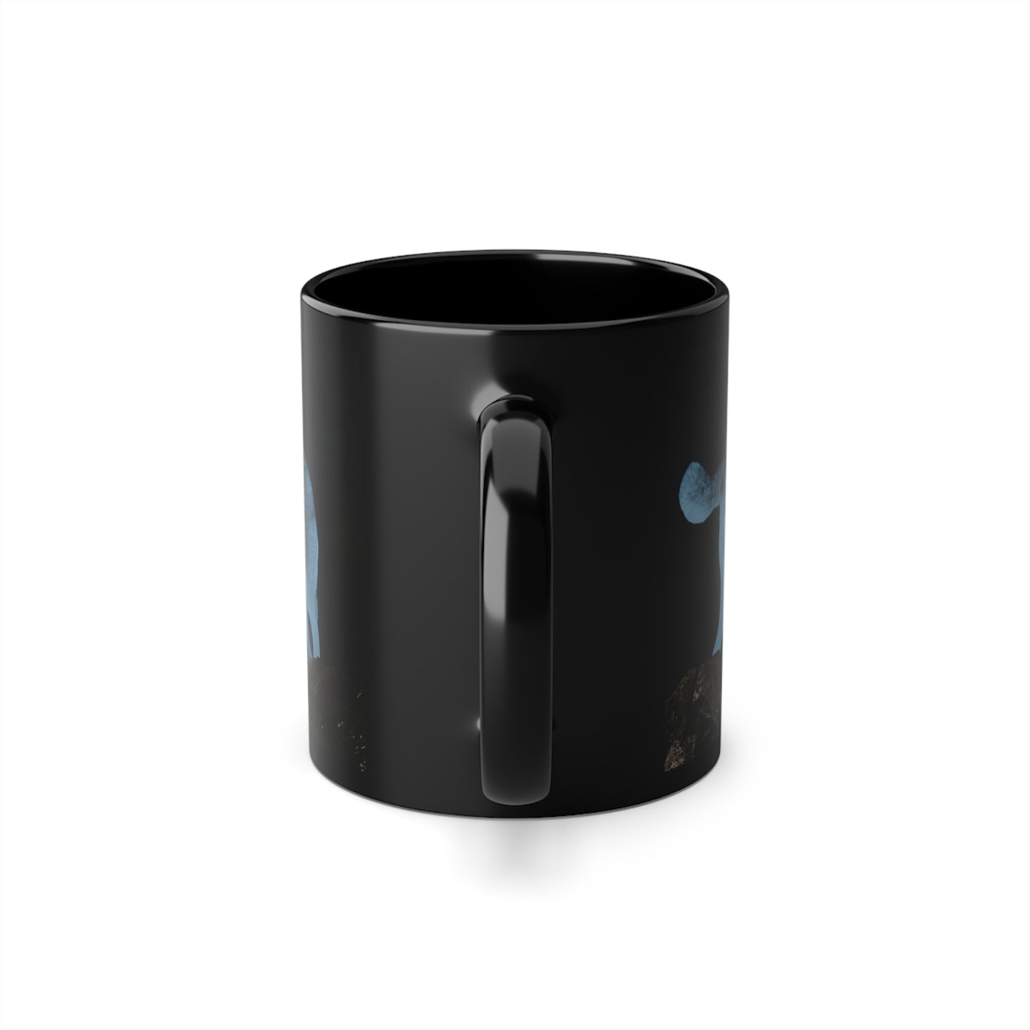 Beautiful Wolf 11oz Ceramic Coffee Cup (color Black)