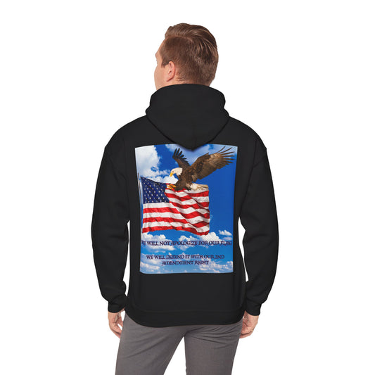 We stand for our flag Unisex Heavy Blend™ Hooded Sweatshirt