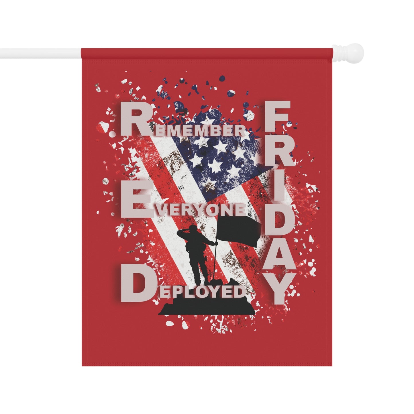 R.E.D. Friday Flags for our soldiers that are over sees.